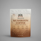 Mataye Mushroom Coffee package on a gray background